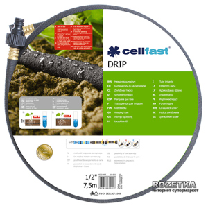 Шланг, що сочиться Cellfast Drip для краплинного поливу 7.5 м 1/2" (19-001) в Рівному