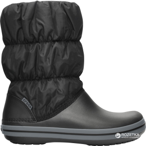 хороша модель Дутики Crocs Jibbitz Winter Puff Boot 14614-070-W8 38-39 24.6 см Чорні (883503941144)