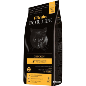 Сухой корм для кошек Fitmin Cat For Life Chicken - 8 кг (8595237014842) лучшая модель в Ровно