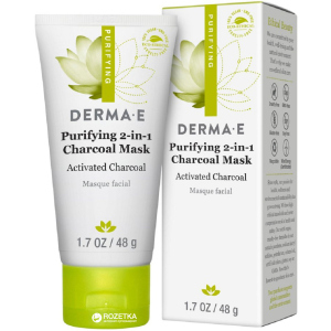 Детокс вугільна маска, що очищає, Derma E 2-в-1 48 г (030985012200) рейтинг