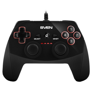 Дротовий геймпад Sven GC-250 PC/PS3/Android Black (00700044) краща модель в Рівному