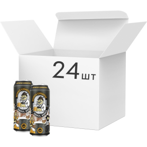 Упаковка пива Onkel Weber Bayerisch Schwarzbier темне фільтроване 4.9% 0.5 х 24 шт (4016762007030) в Рівному