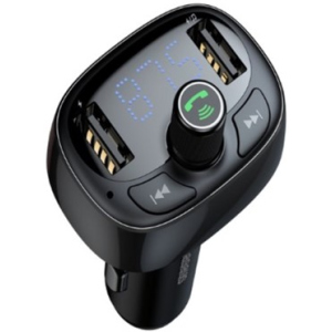 FM-трансмиттер Baseus T-Typed MP3 Car Charger S-09A Black (CCTM-01) надежный