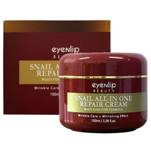 Слимаковий крем Eyenlip багатофункціональний Snail All In One Repair Cream 100 мл (8809555250173) рейтинг