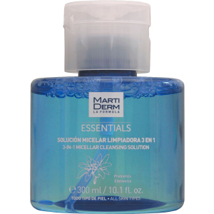 Міцелярний розчин MartiDerm Essentials Micellar Solution Cleanser 3in1 Очищаючий 300 мл (8437000435860) ТОП в Рівному