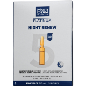 Нічні ампули MartiDerm Platinum Night Renew Ampollas 5 шт х 2 мл (8437019178024) в Рівному