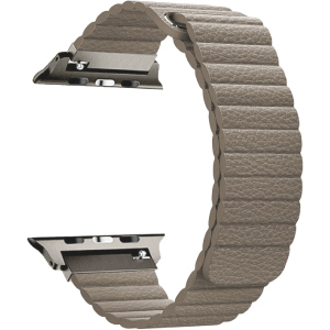 Ремінець Promate Lavish-42 для Apple Watch 42-44 мм 1/2/3/4/5/6/SE Beige (lavish-42.beige) краща модель в Рівному