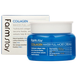 Крем для лица FarmStay Collagen Water Full Moist Cream Увлажняющий с коллагеном 100 г (8802221001338)