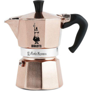 Гейзерна кавоварка Bialetti Moka E на 3 чашки Рожеве золото (99RSG003) рейтинг