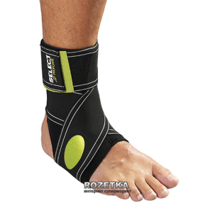 Бандаж на голеностоп Select Elastic Ankle Support 564-610 Черно-зеленый XS (5703543080519) в Ровно