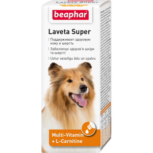 Жидкие витамины Beaphar Laveta Super for dogs для шерсти собак 50 мл (12554) (8711231125548) в Ровно