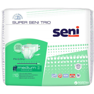 Подгузники для взрослых Seni Super Trio Medium 10 шт (5900516691707) в Ровно