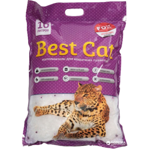 Наповнювач для котячого туалету Best Cat Purple lawanda Силікагелевий поглинаючий 4 кг (10 л) (SGL010/6907396109635) краща модель в Рівному