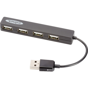 USB-хаб Digitus Ednet USB 2.0 4 порта Black (85040) рейтинг