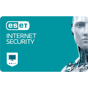 Антивірус ESET Internet Security (2 ПК) ліцензія на 1 рік Базова (електронний ключ в конверті) в Ровно