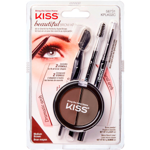 Набор для моделирования бровей Kiss Beautiful Brow Kit (731509567311) лучшая модель в Ровно