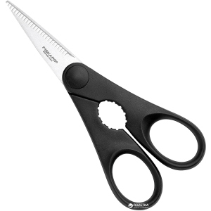 Ножницы кухонные Fiskars Essential с открывалкой 20 см Black (1023820) ТОП в Ровно
