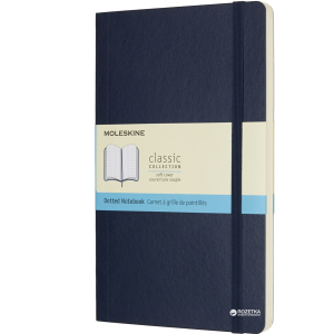 Записная книга Moleskine Classic 13 х 21 см 192 страницы в точку Сапфир Мягкая обложка (8055002854764) лучшая модель в Ровно