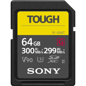 Sony Tough SDXC 64GB C10 UHS-II U3 ​​V90 (SF64TG) надійний