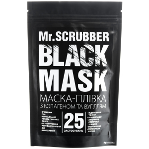 Чорна маска для обличчя Mr.Scrubber Black Mask для всіх типів шкіри 40 г (4820200230160) краща модель в Рівному