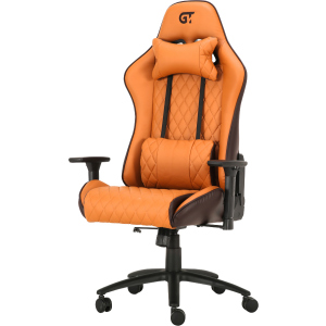 Крісло для геймерів GT RACER X-2540 Brown/Orange краща модель в Рівному