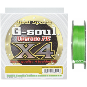 Шнур YGK G-Soul X4 Upgrade 100 м 0.104 мм 0.4 кг/8 lb Салатовий (55450134) ТОП в Рівному