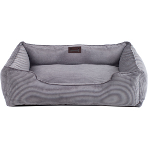 Лежак для собак Harley and Cho Dreamer 90х60 см з бортами Grey Velvet (3100096) ТОП в Рівному