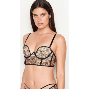 Бюстье Victoria's Secret 721458707 34D Бежевий/Чорний (1159750876) краща модель в Рівному