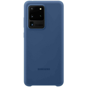 Панель Samsung Silicone Cover Samsung Galaxy S20 Ultra Navy Blue (EF-PG988TNEGRU) ТОП в Рівному