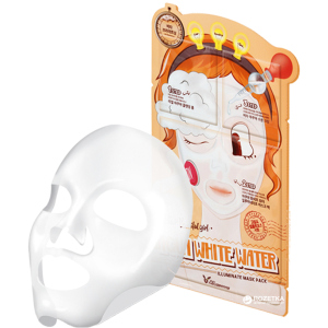 Трехступенчатая осветляющая и увлажняющая маска Elizavecca Aqua White Water Illuminate Mask Pack 10 шт по 25 мл (8809317962641) лучшая модель в Ровно