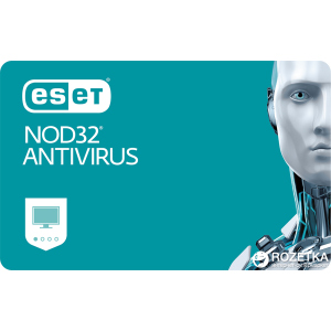 Антивирус ESET NOD32 Antivirus (5 ПК) лицензия на 12 месяцев Базовая / на 20 месяцев Продление (электронный ключ в конверте) лучшая модель в Ровно