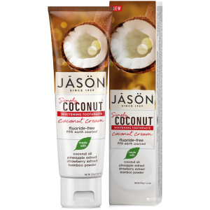 купити Відбілююча зубна паста Jason з олією кокосу Simply Coconut 119 г (078522014973)