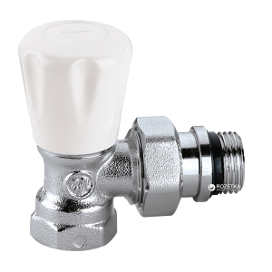 купити Кран радіаторний CALEFFI 1/2" кутовий (411402)