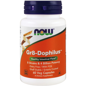 Пробіотики Now Foods Gr8-Dophilus 60 гелевих капсул (733739029126) в Рівному