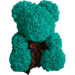 М'яка іграшка UFT Bear Flowers Ведмедик з троянд Turquoise 27 см (BB3) (4820176249104) в Рівному