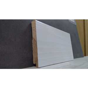 Плінтус дерев'яний шпонований Kluchuk White Plinth Модерн 120х19х2200 Білий KLW07 в Рівному