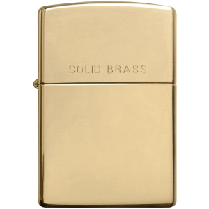 хорошая модель Зажигалка Zippo 254 Reg High Polish Brass Золотистая (Zippo 254)