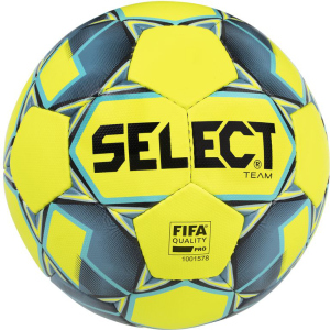 М'яч футбольний Select Team Fifa Approved New (016) №5 Yellow-Blue (5703543200993) ТОП в Рівному