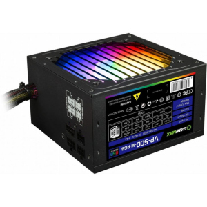 Блок питания GAMEMAX 500W (VP-500-M-RGB) надежный