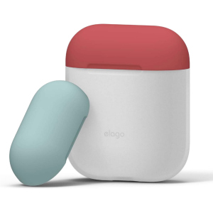 Чохол Elago Duo Case для AirPods Blue/Italian Rose/Coral Blue (EAPDO-LUBL-IROCBL) ТОП в Рівному