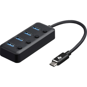 USB-хаб 2E Type-C на 4-USB3.0 25 см (2E-W1406) краща модель в Рівному