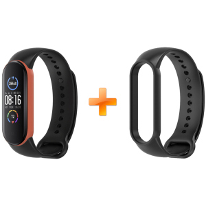 Xiaomi Mi Band 5 MiJobs Dual Color Black/Orange (MJ5-DSS005BO) лучшая модель в Ровно