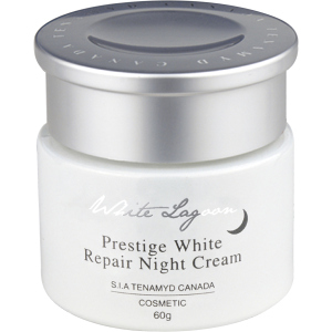 Интенсивно отбеливающий ночной крем для кожи с пигментацией Tenamyd Canada Prestige White Repair Night Cream 60 г (8807755460835) надежный