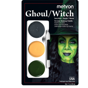 Набір кремового гриму для образу Mehron Tri-Color Makeup Palette "Відьма/Готика" 20 г (403-G) (764294503974) краща модель в Рівному