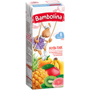 купити Упаковка мультифруктового соку Bambolina 200 мл х 27 шт (4813538004237)