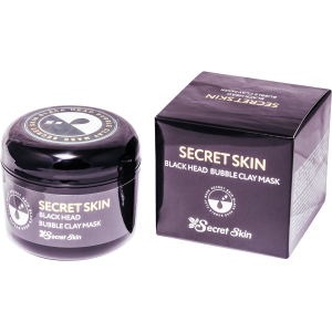 Маска для обличчя пухирцева із чорною глиною Secret Skin Black Head Bubble Clay Mask 100 г (8809540517243) в Рівному