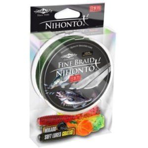 Шнур Mikado Nihonto Fine Braid 150 м 0.10 мм 7.70 кг Green (Z19G-010) ТОП в Рівному