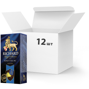 Упаковка чая черного с добавками пакетированного Richard King's Tea №1 25 пакетиков х 12 шт (4823063701891) в Ровно