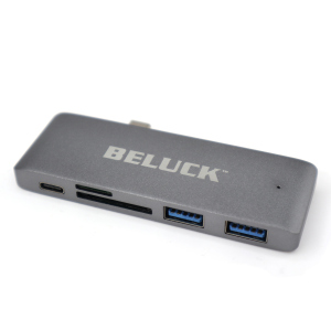 USB hub картридер 5 в 1 Beluck Type-C / USB 3.0 / SD / MicroSD BeluckHub лучшая модель в Ровно