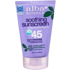 Солнцезащитный лосьон Alba Botanica Лаванда Успокаивающий SPF 45 для взрослых и детей от 6 месяцев 113 г (724742003937) лучшая модель в Ровно